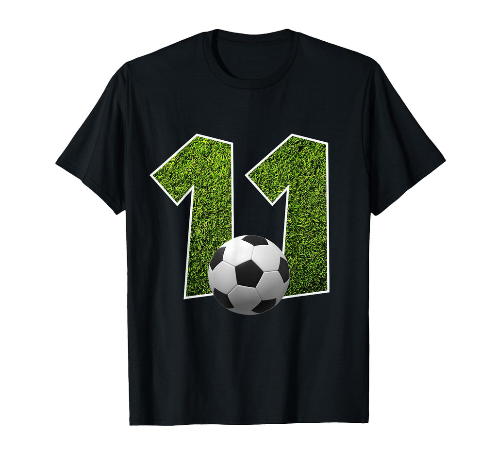 Number 11 Years Soccer 11Th Birthday T-Shirt - Custom Art Print Unisex - T-Shirt, Sweatshirt, Hoodie
