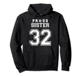 Number 32 Custom Proud Soccer Futbol Hoodie - Trendy Graphic Men Women - T-Shirt, Sweatshirt, Hoodie