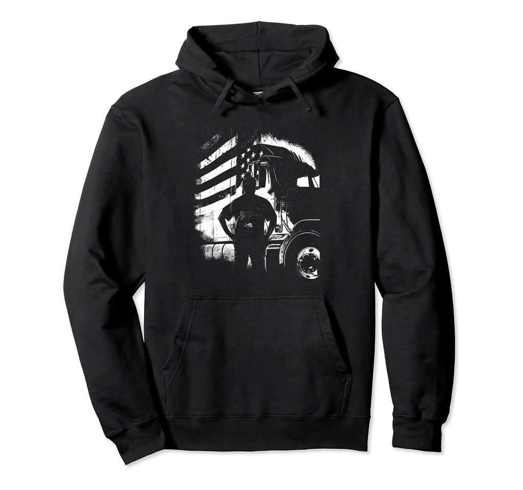 Funny Trucker American Big Rigs Diesel Hoodie - Custom Art Print Unisex - T-Shirt, Sweatshirt, Hoodie