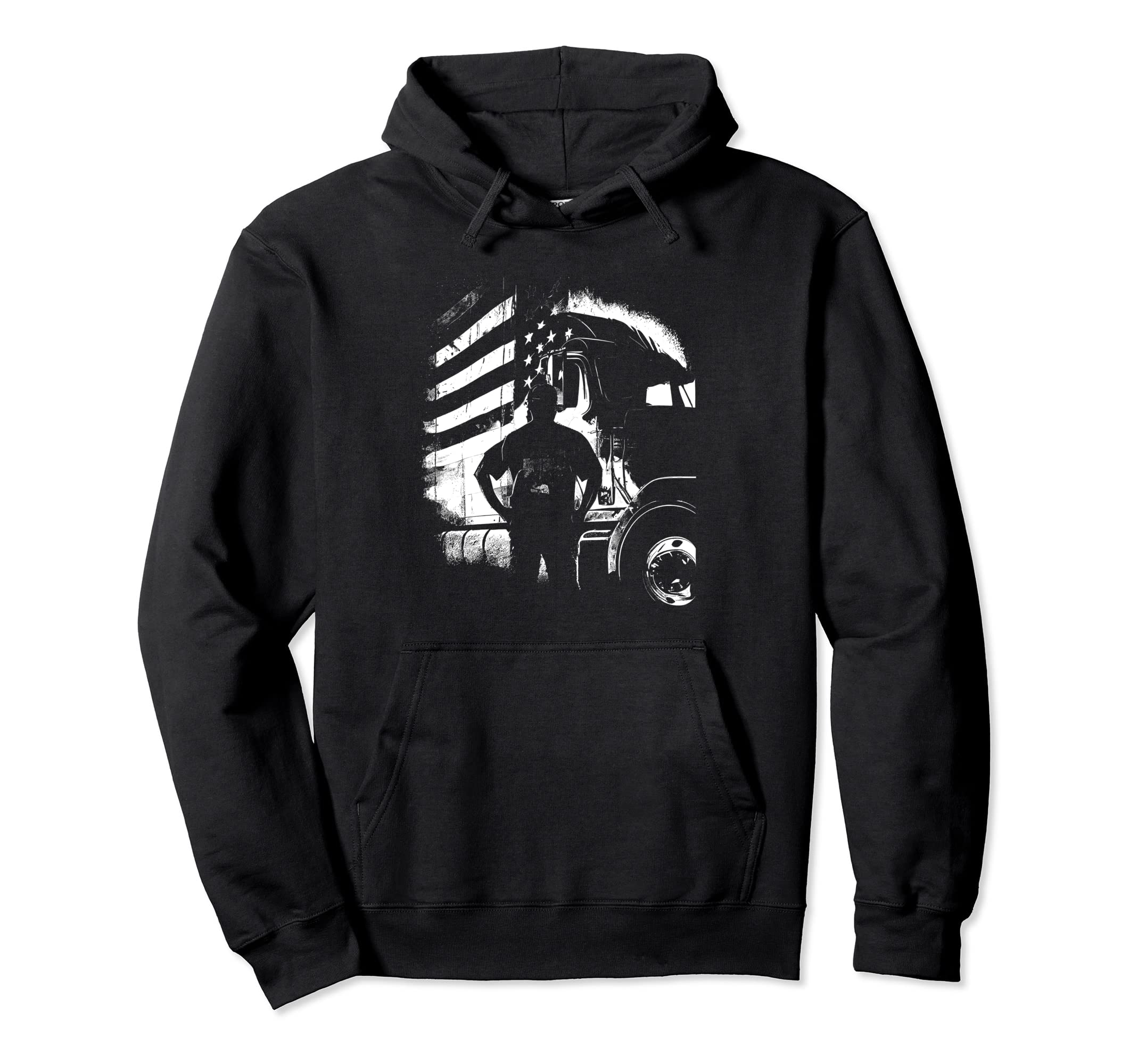 Funny Trucker American Big Rigs Diesel Hoodie - Custom Art Print Unisex - T-Shirt, Sweatshirt, Hoodie