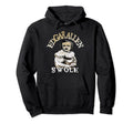 Edgar Allen Swole Gym Hoodie - Custom Art Print for Adults - T-Shirt, Sweatshirt, Hoodie