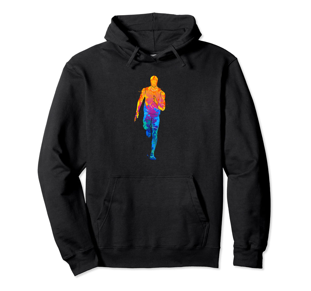 Marathon Runner Jogger Race Gift Dad Hoodie - Graphic Print for Adults - T-Shirt, Sweatshirt, Hoodie