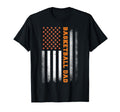 Basketball Dad Usa Us Flag Basketball T-Shirt - Minimalist Print for Adults - T-Shirt, Sweatshirt, Hoodie
