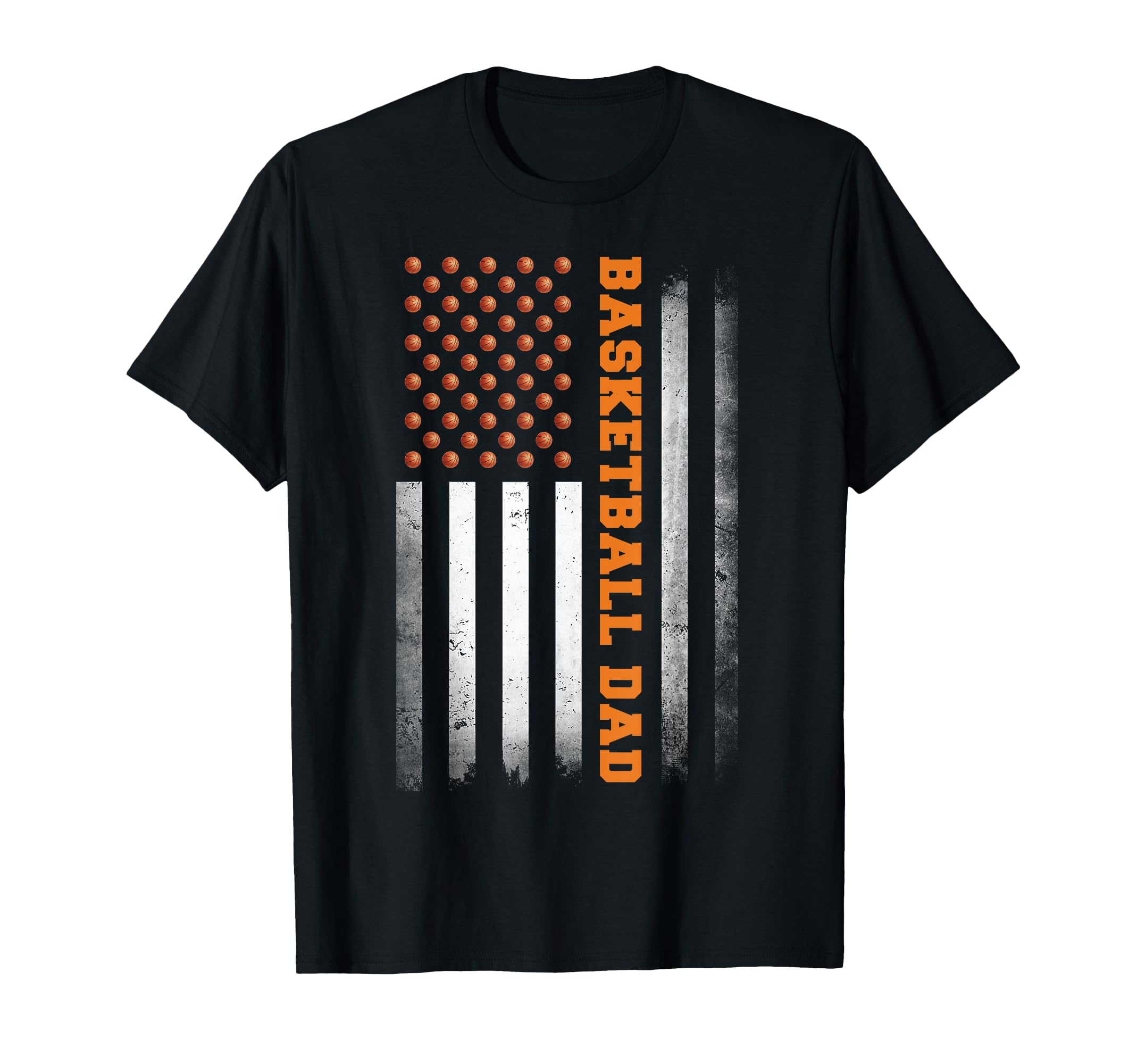 Basketball Dad Usa Us Flag Basketball T-Shirt - Minimalist Print for Adults - T-Shirt, Sweatshirt, Hoodie
