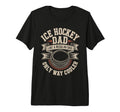 Mens Ice Hockey Dad Like Regular T-Shirt - Casual Everyday Wear for Adults - T-Shirt, Sweatshirt, Hoodie