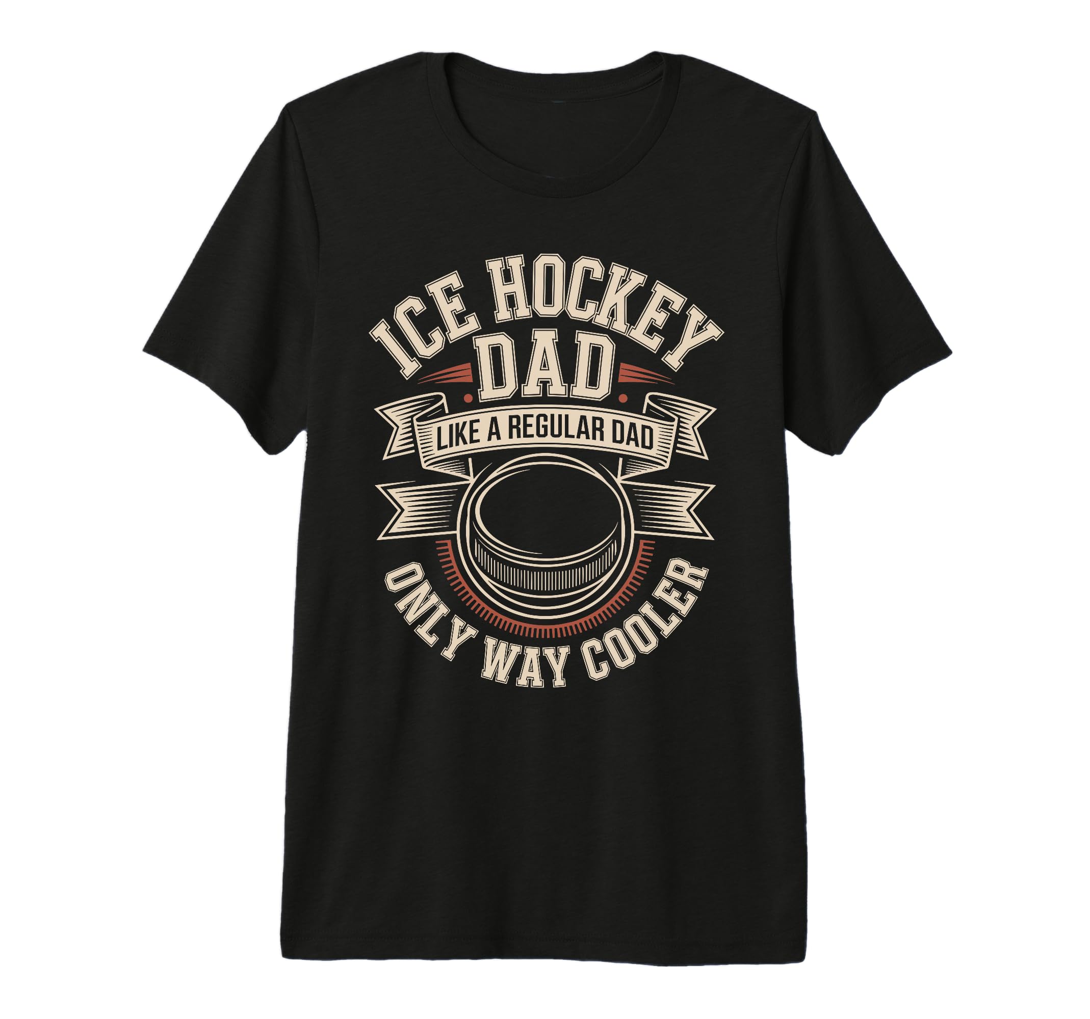 Mens Ice Hockey Dad Like Regular T-Shirt - Casual Everyday Wear for Adults - T-Shirt, Sweatshirt, Hoodie