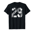 White Baseball Number 29 Jersey T-Shirt - Custom Art Print for Adults - T-Shirt, Sweatshirt, Hoodie