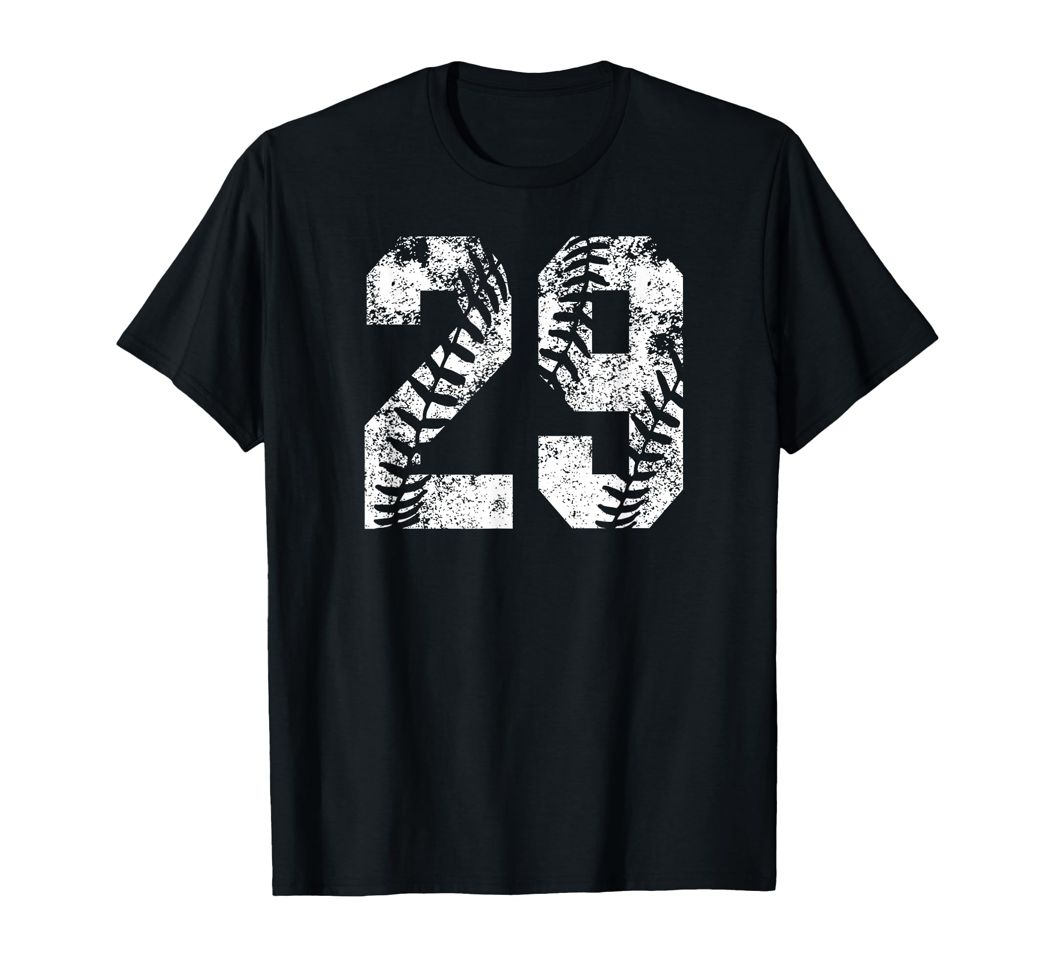 White Baseball Number 29 Jersey T-Shirt - Custom Art Print for Adults - T-Shirt, Sweatshirt, Hoodie