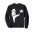Soccer Poodle Kicking Ball Funny Sweatshirt - Minimalist Print for Adults - T-Shirt, Sweatshirt, Hoodie