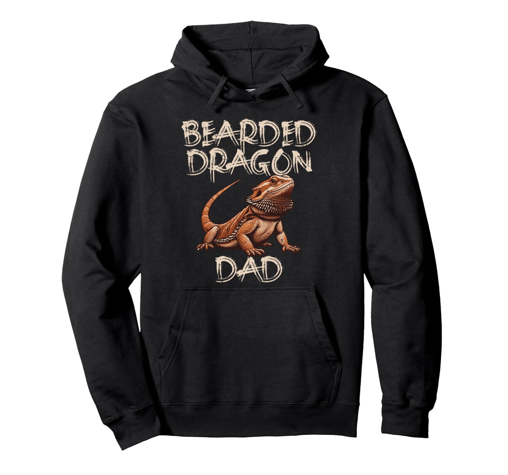 Bearded Dragon Dad Funny Fathers Day Hoodie - Custom Art Print Men Women - T-Shirt, Sweatshirt, Hoodie