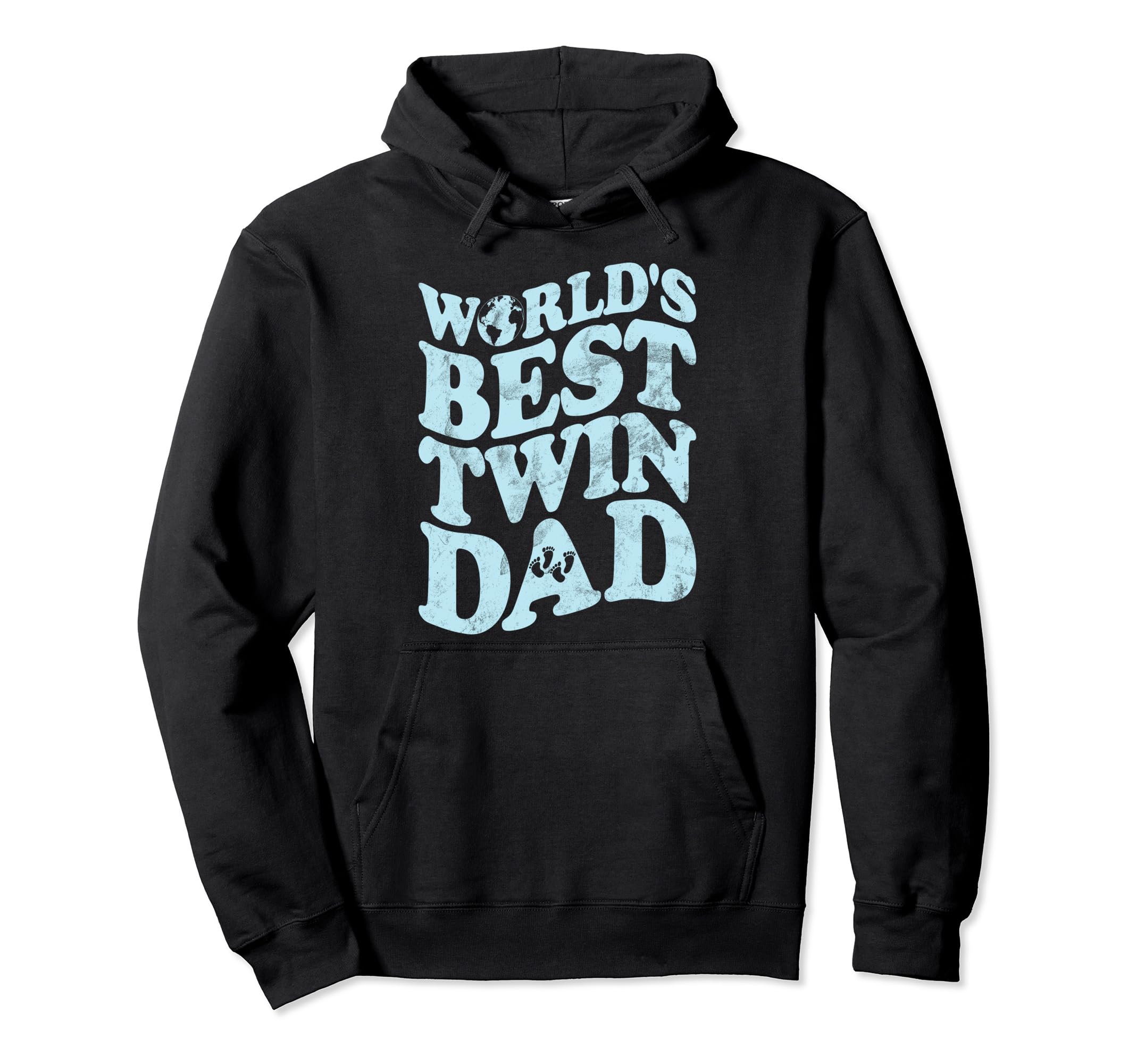 Worlds Best Twin Dad Hoodie - Aesthetic Graphic Unisex - T-Shirt, Sweatshirt, Hoodie