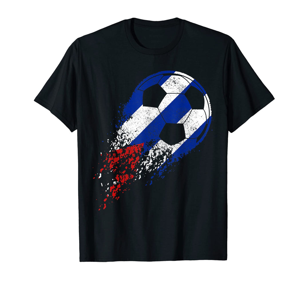 Cuba Soccer Cuban Flag Pride Soccer T-Shirt - Streetwear Style for Adults - T-Shirt, Sweatshirt, Hoodie