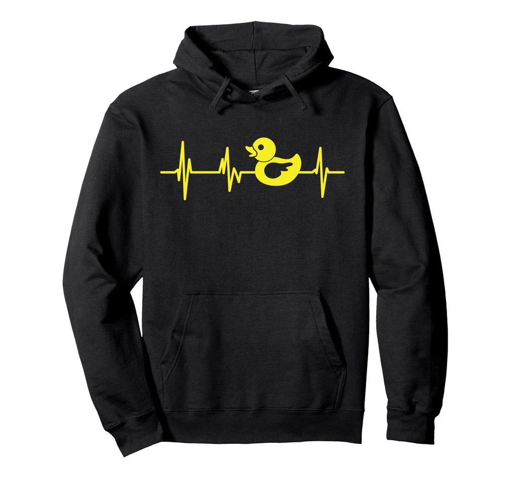 Rubber Duck Heartbeat Duckie Ducky Mom Hoodie - Aesthetic Graphic Unisex - T-Shirt, Sweatshirt, Hoodie