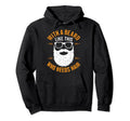 Who Needs Hair Bearded Dad Funny Fathers Hoodie - Graphic Print for Adults - T-Shirt, Sweatshirt, Hoodie