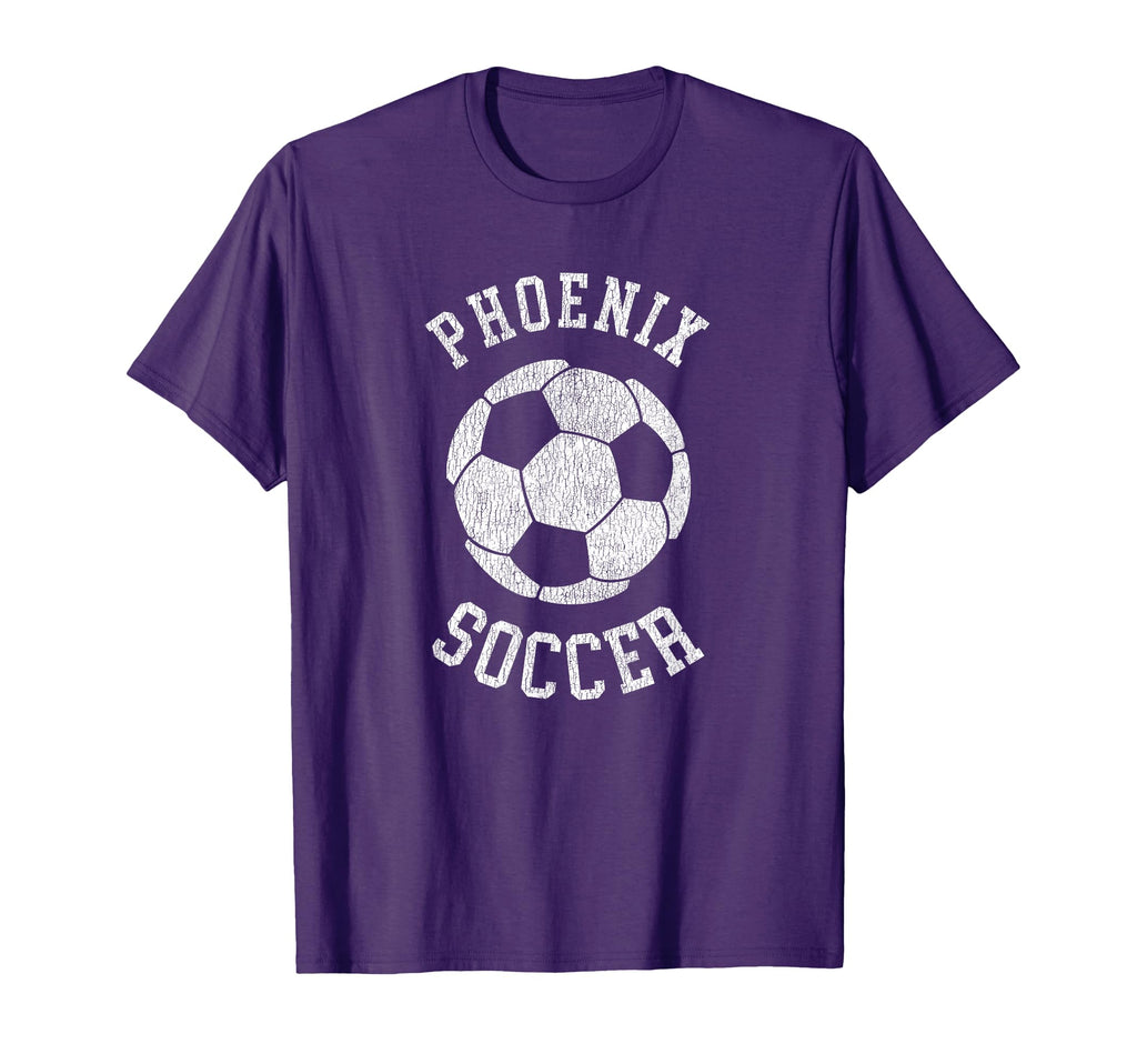 Phoenix Soccer Distressed 90S T-Shirt - Custom Art Print Men Women - T-Shirt, Sweatshirt, Hoodie