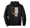 Bearded Dad Fathers Day Ask Your Mom Hoodie - Minimalist Print for Adults - T-Shirt, Sweatshirt, Hoodie