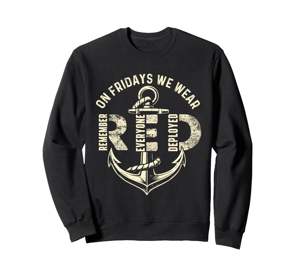 Fridays We Wear Red Remember Sweatshirt - Aesthetic Graphic Men Women - T-Shirt, Sweatshirt, Hoodie