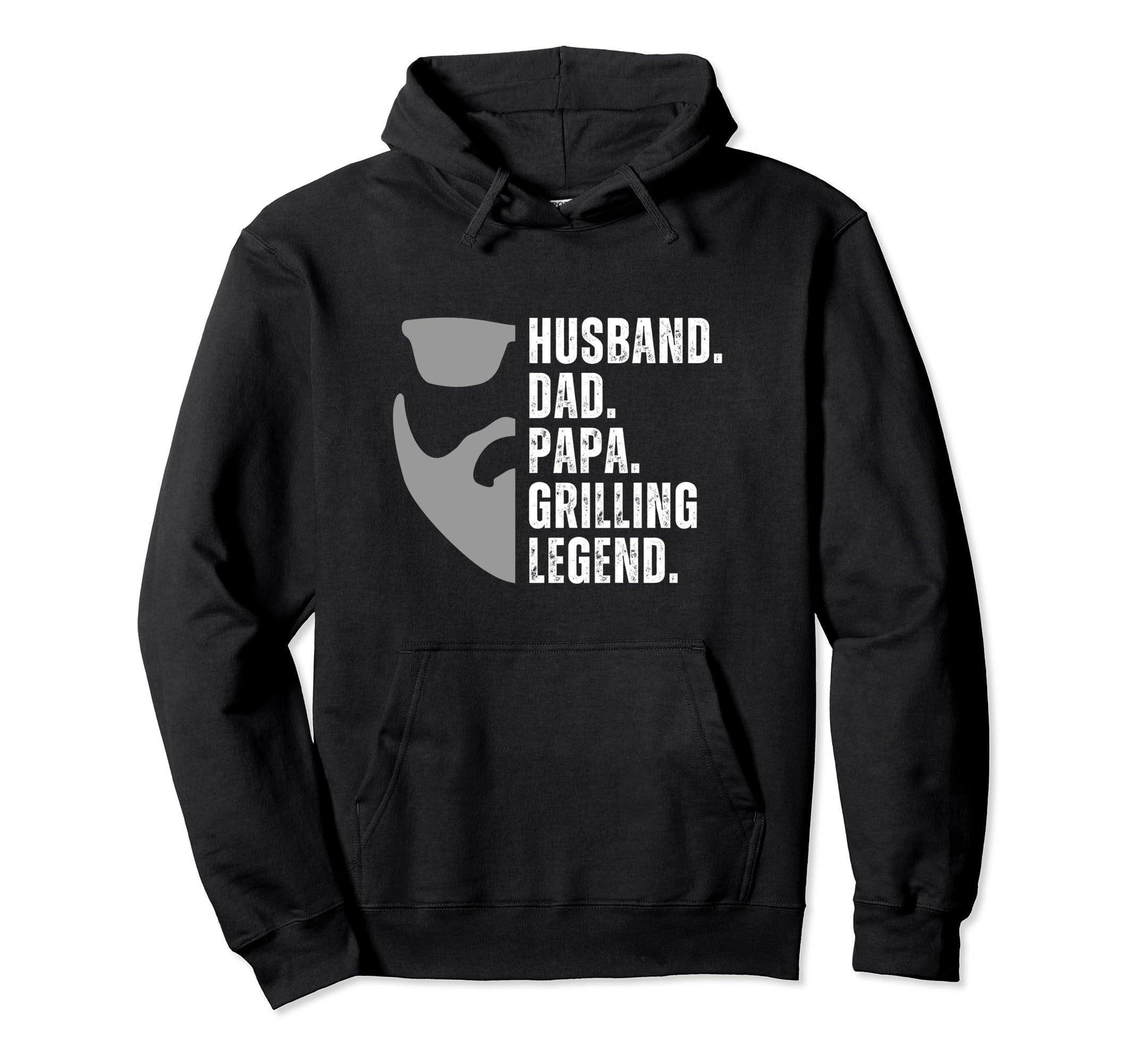 Husband Dad Papa Grilling Legend Hoodie - Fun Novelty Design for Adults - T-Shirt, Sweatshirt, Hoodie