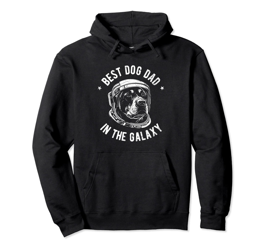 Best Rottweiler Dog Dad Galaxy Hoodie - Custom Art Print Unisex - T-Shirt, Sweatshirt, Hoodie