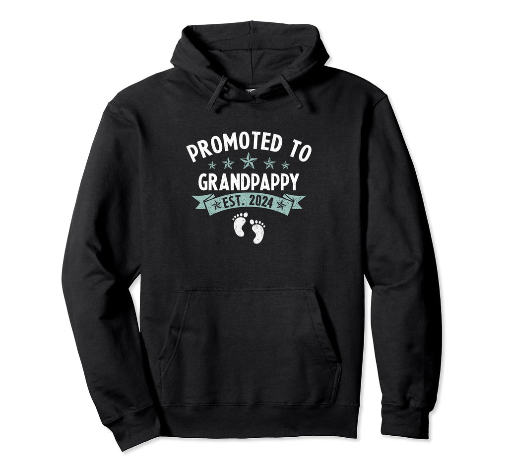 Promoted To Grandpappy Est 2024 Feet Hoodie - Novelty Apparel Men Women - T-Shirt, Sweatshirt, Hoodie