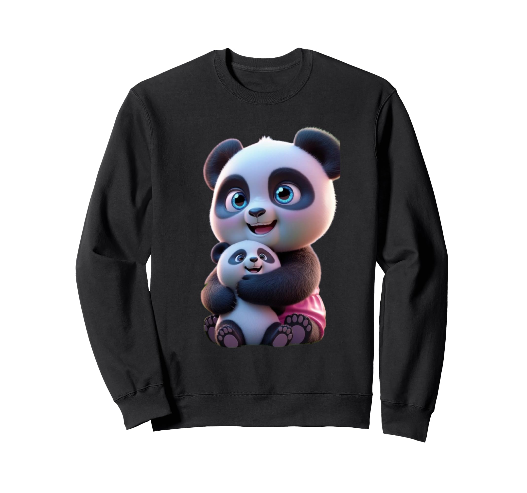 Panda Funny Sweatshirt - Graphic Print Men Women - T-Shirt, Sweatshirt, Hoodie