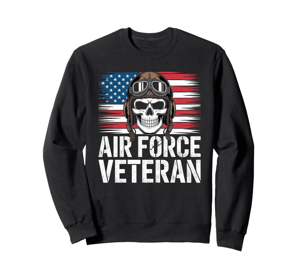 Air Force Veteran Us American Sweatshirt - Casual Everyday Wear Men Women - T-Shirt, Sweatshirt, Hoodie