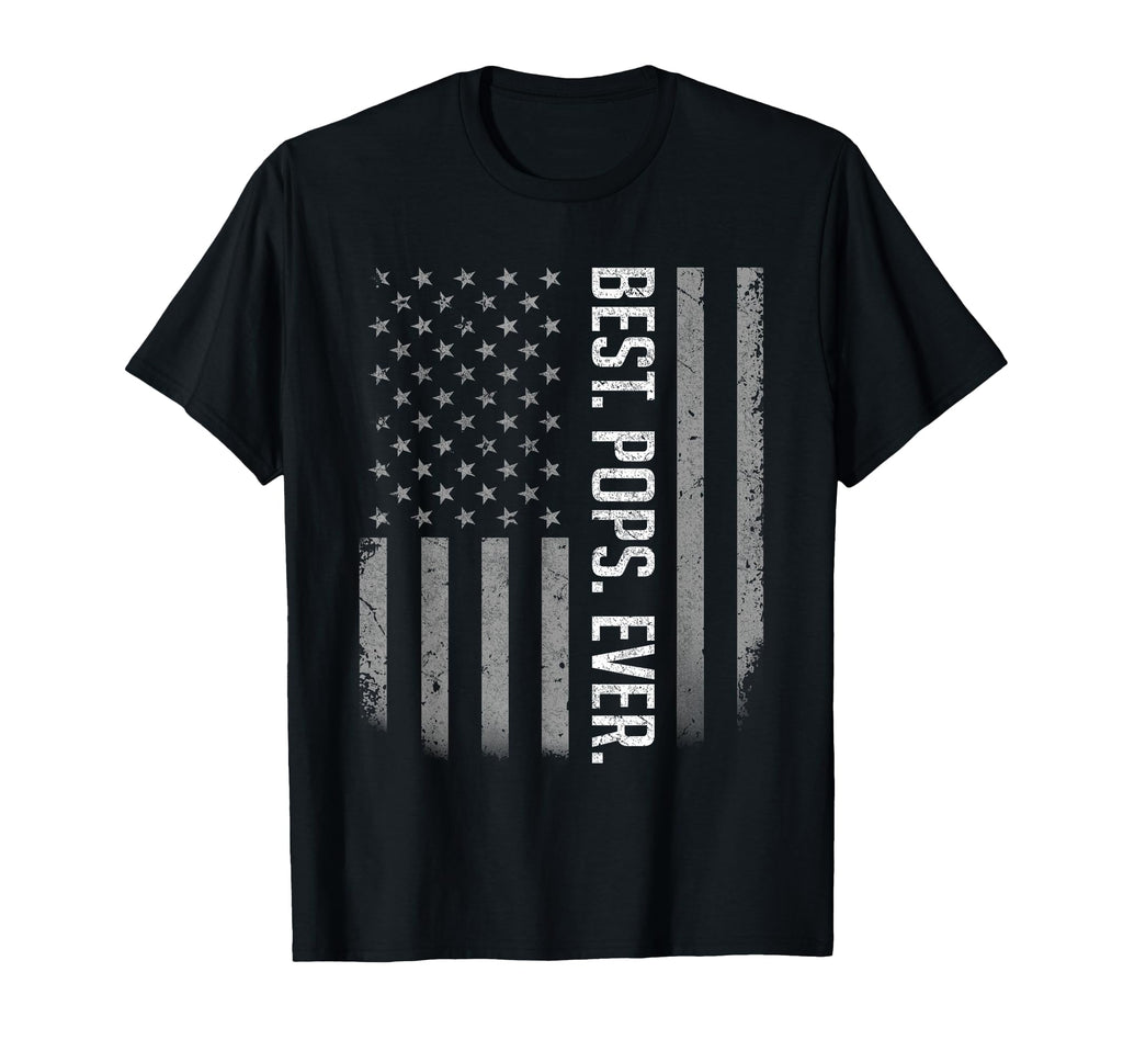 Best Pops Ever Us American Flag T-Shirt - Minimalist Print for Adults - T-Shirt, Sweatshirt, Hoodie
