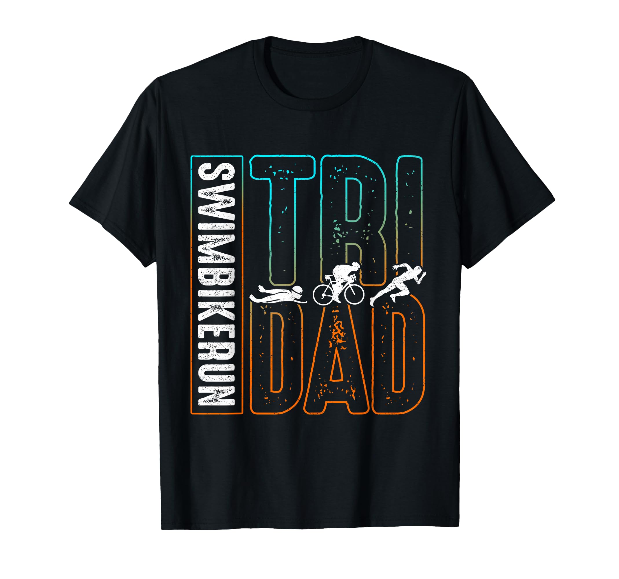 Swimming Cycling Running Tri Dad Sports T-Shirt - Minimalist Print Unisex - T-Shirt, Sweatshirt, Hoodie