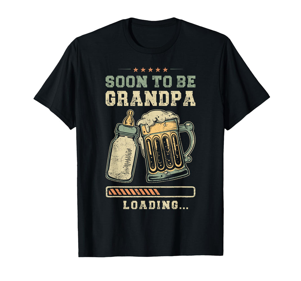 Soon To Be Grandpa Loading Pregnancy T-Shirt - Fun Novelty Design Unisex - T-Shirt, Sweatshirt, Hoodie