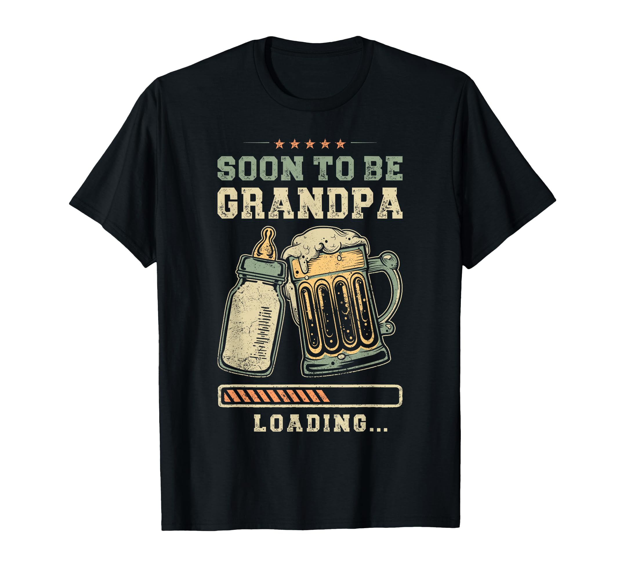Soon To Be Grandpa Loading Pregnancy T-Shirt - Fun Novelty Design Unisex - T-Shirt, Sweatshirt, Hoodie