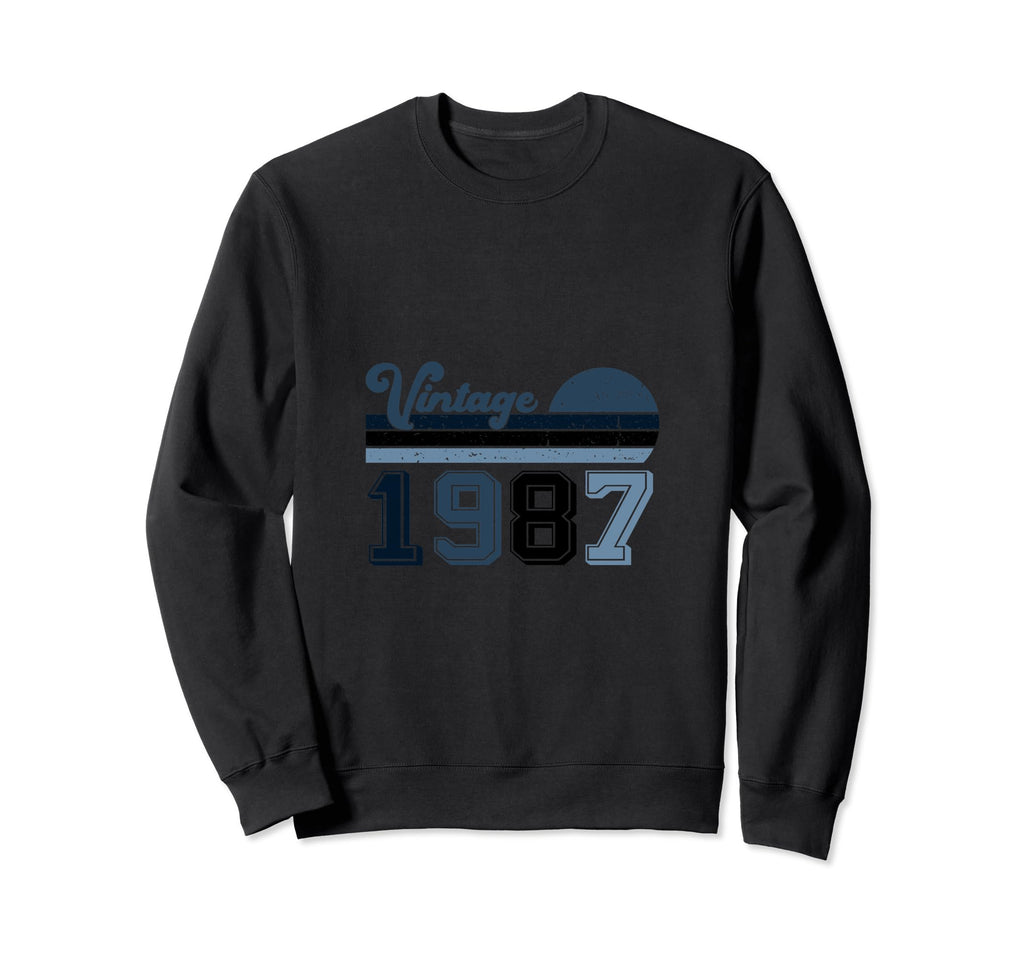 Year 1987 Gift Birthday Mom Dad Sweatshirt - Unique Graphic Men Women - T-Shirt, Sweatshirt, Hoodie
