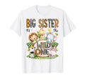 Big Sister Wild One 1St Birthday Safari T-Shirt - Graphic Print for Adults - T-Shirt, Sweatshirt, Hoodie