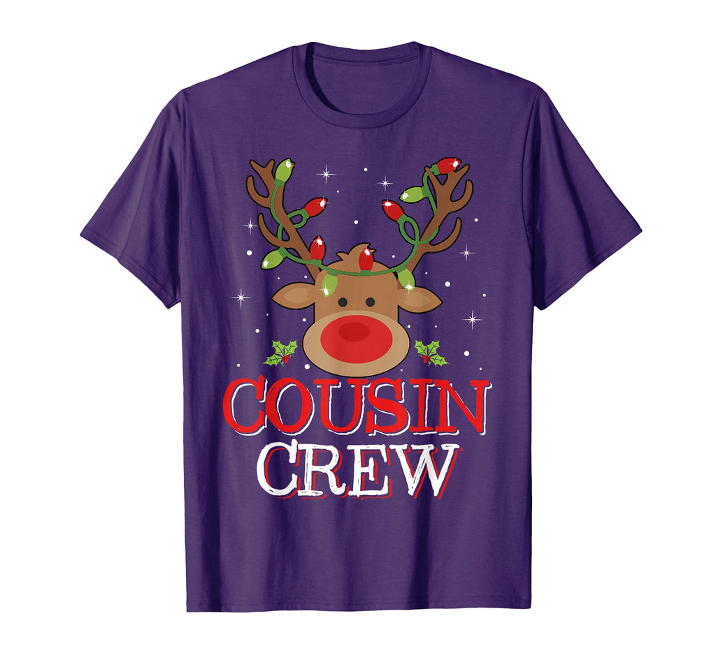 Cousin Crew Funny Reindeer Matching T-Shirt - Custom Art Print Unisex - T-Shirt, Sweatshirt, Hoodie