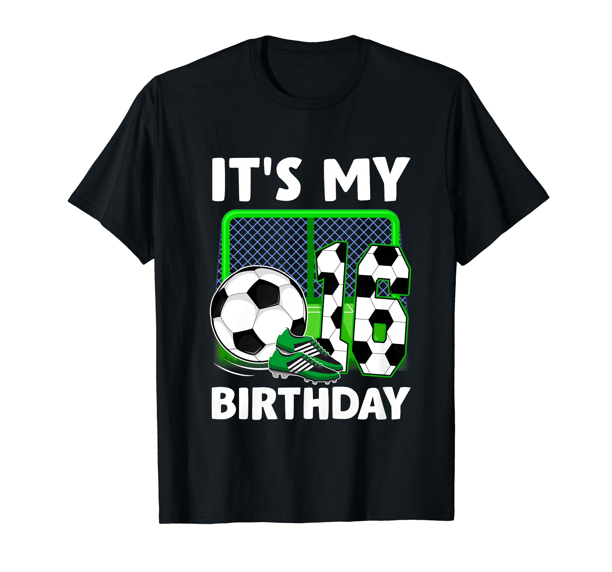 Its My 16Th Soccer Party 16 Year Old T-Shirt - Minimalist Print Men Women - T-Shirt, Sweatshirt, Hoodie