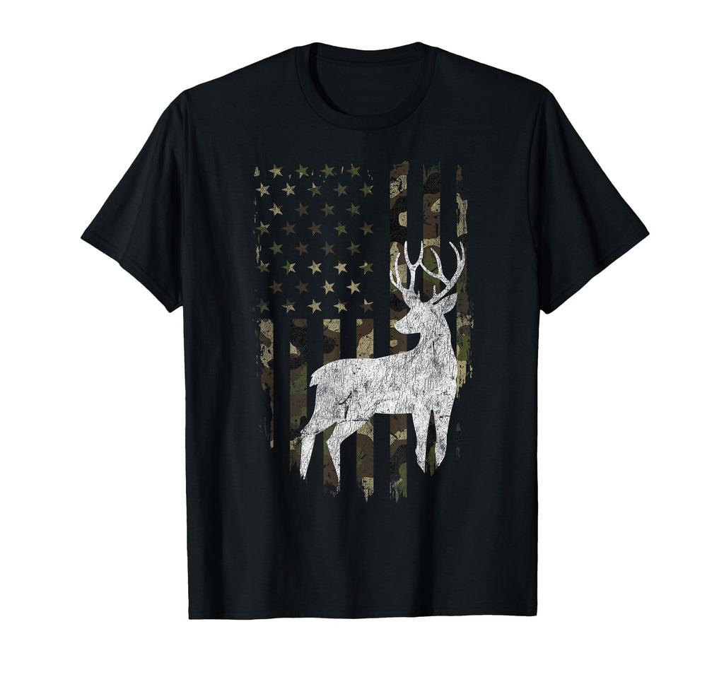 Buck Deer Hunting Hunter Dad American T-Shirt - Minimalist Print Men Women - T-Shirt, Sweatshirt, Hoodie