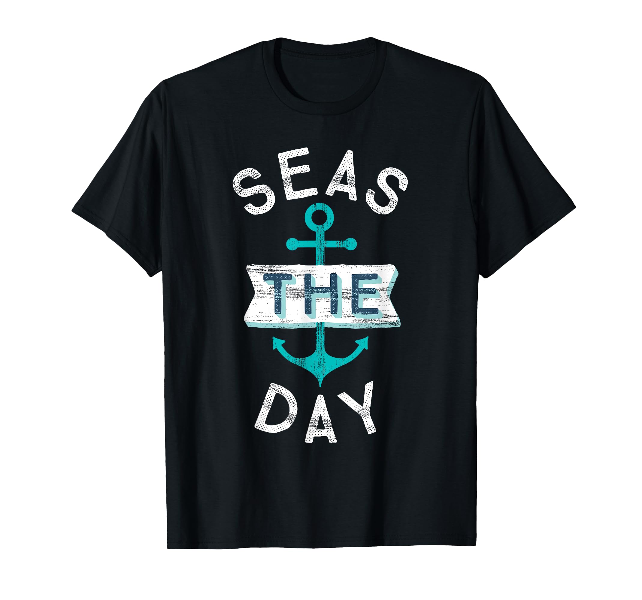 Funny Cruise Seas Day Teal Nautical T-Shirt - Custom Art Print Men Women - T-Shirt, Sweatshirt, Hoodie