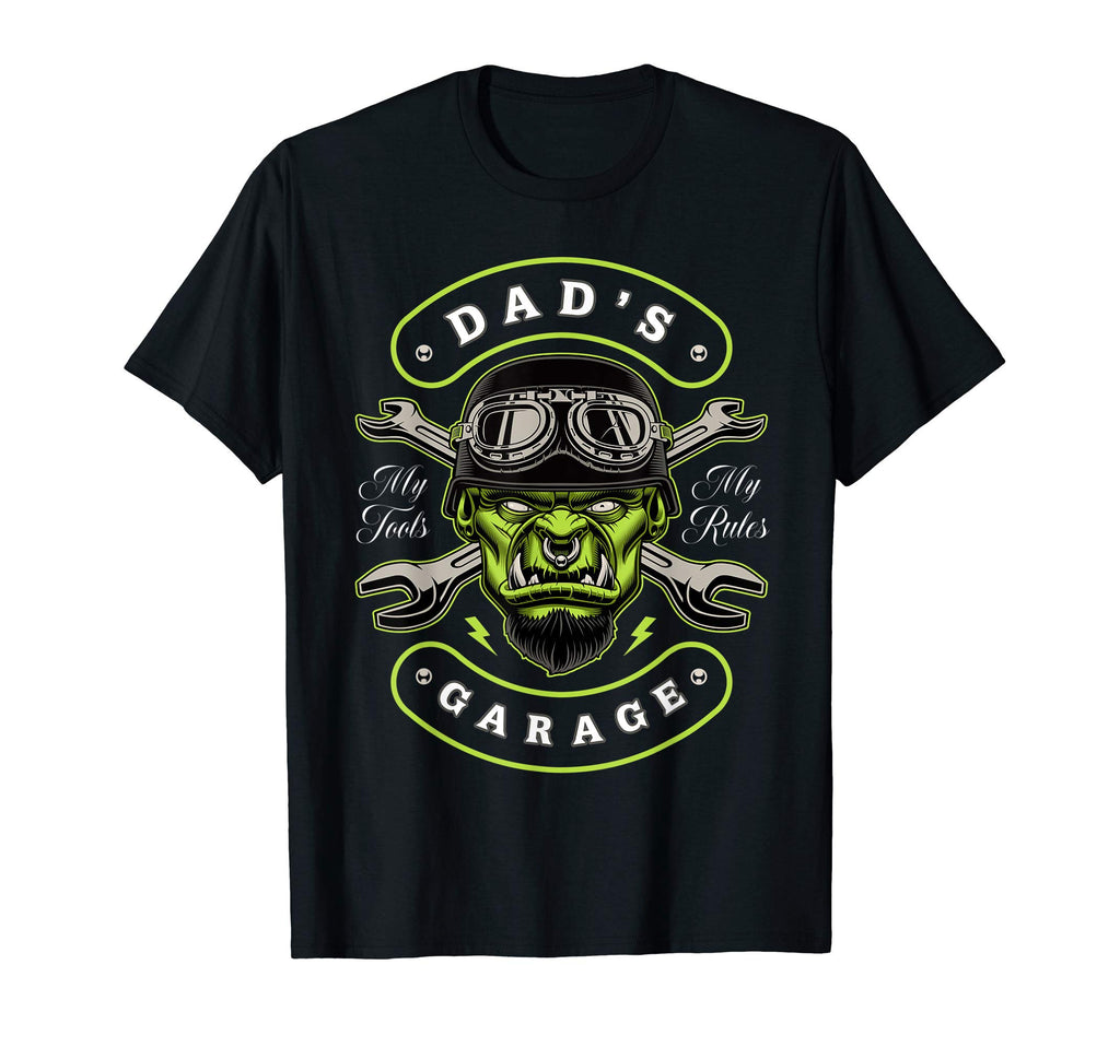 Dads Garage Personalized Mens Gift T-Shirt - Fun Novelty Design Unisex - T-Shirt, Sweatshirt, Hoodie