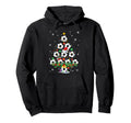 Soccer Tree Santa Soccer X Mas Lights Hoodie - Novelty Apparel Unisex - T-Shirt, Sweatshirt, Hoodie