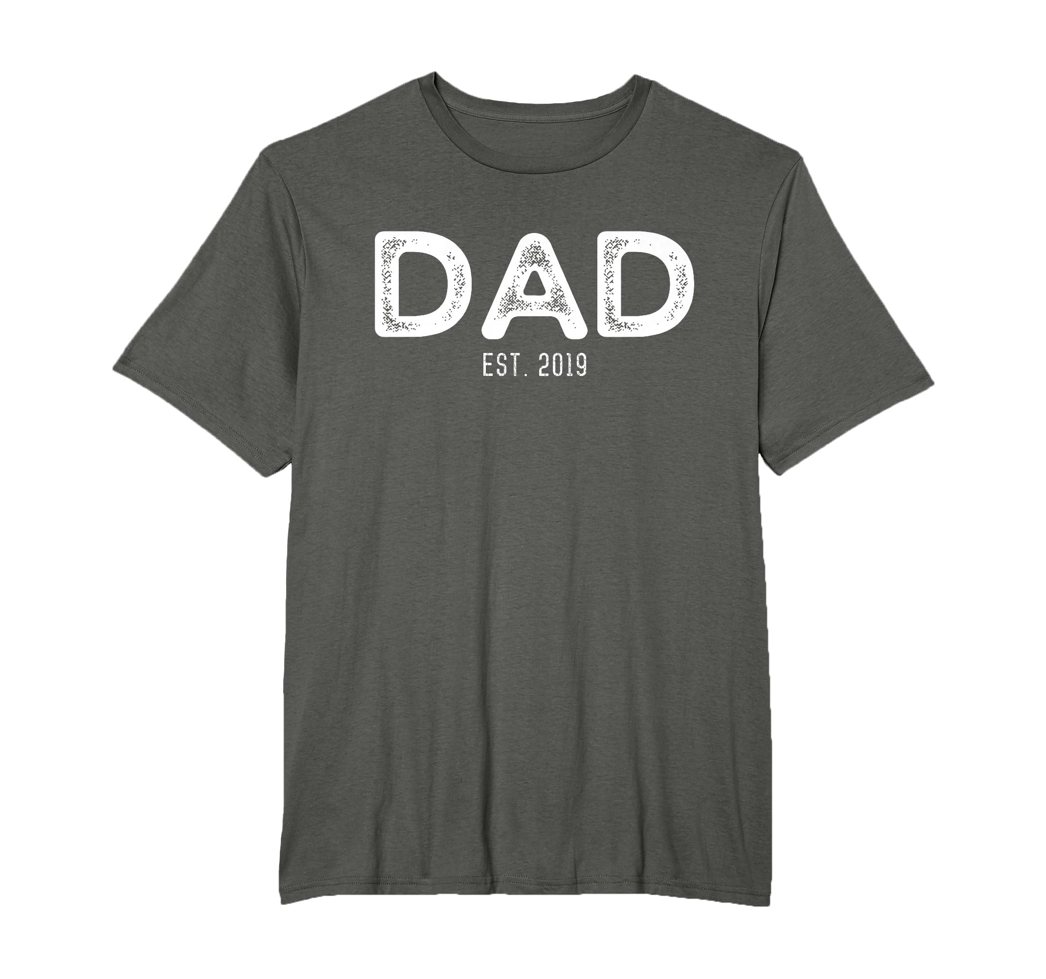 Dad Est 2019 New Dad Gift T-Shirt - Minimalist Print Men Women - T-Shirt, Sweatshirt, Hoodie