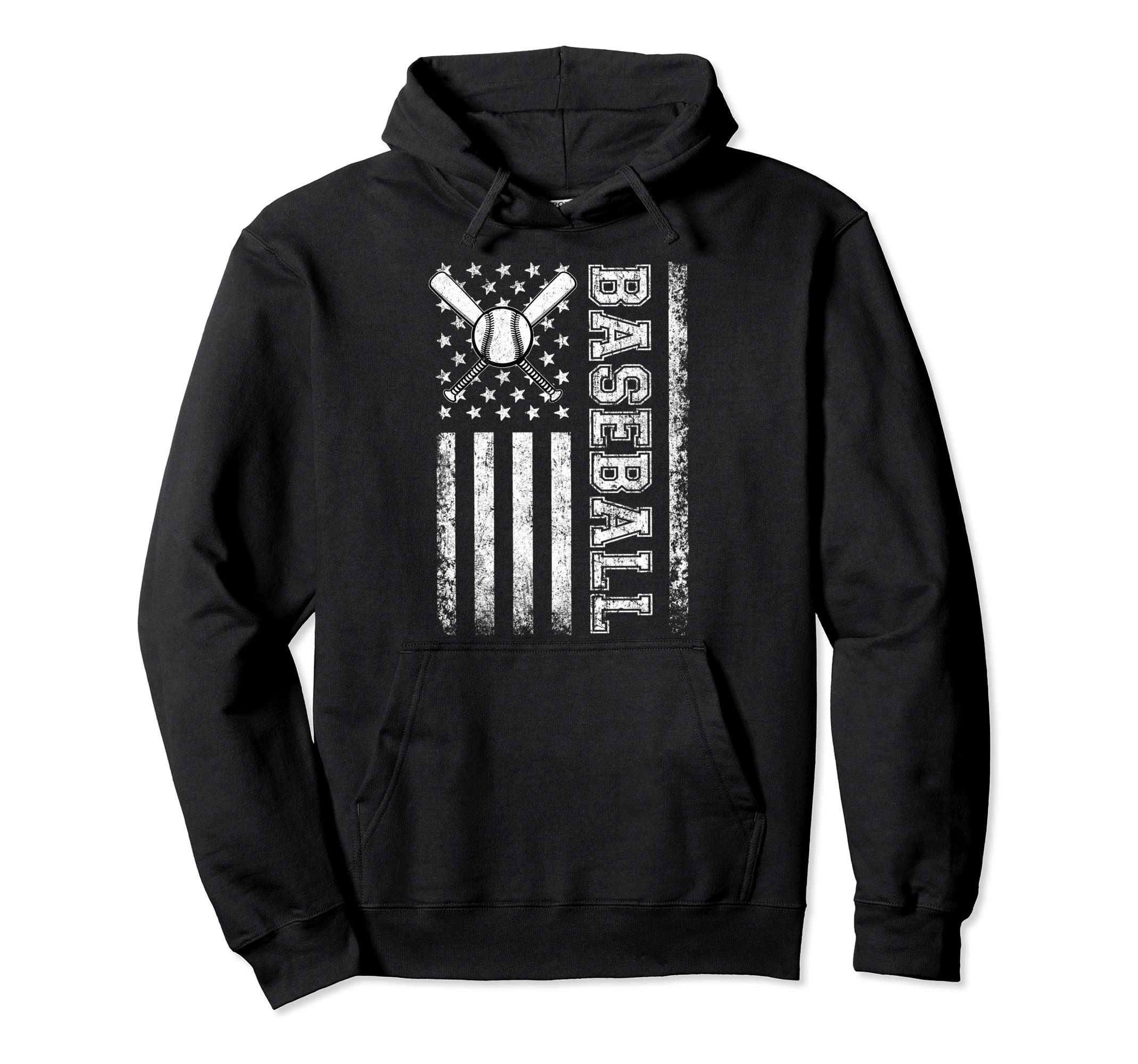 American Flag Baseball Flag Dad Mom Hoodie - Novelty Apparel for Adults - T-Shirt, Sweatshirt, Hoodie