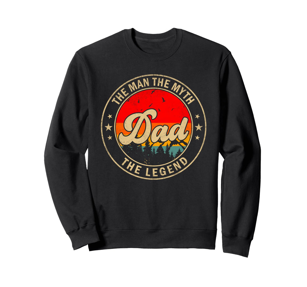 Dad Myth Legend Fathers Day Sweatshirt - Minimalist Print for Adults - T-Shirt, Sweatshirt, Hoodie
