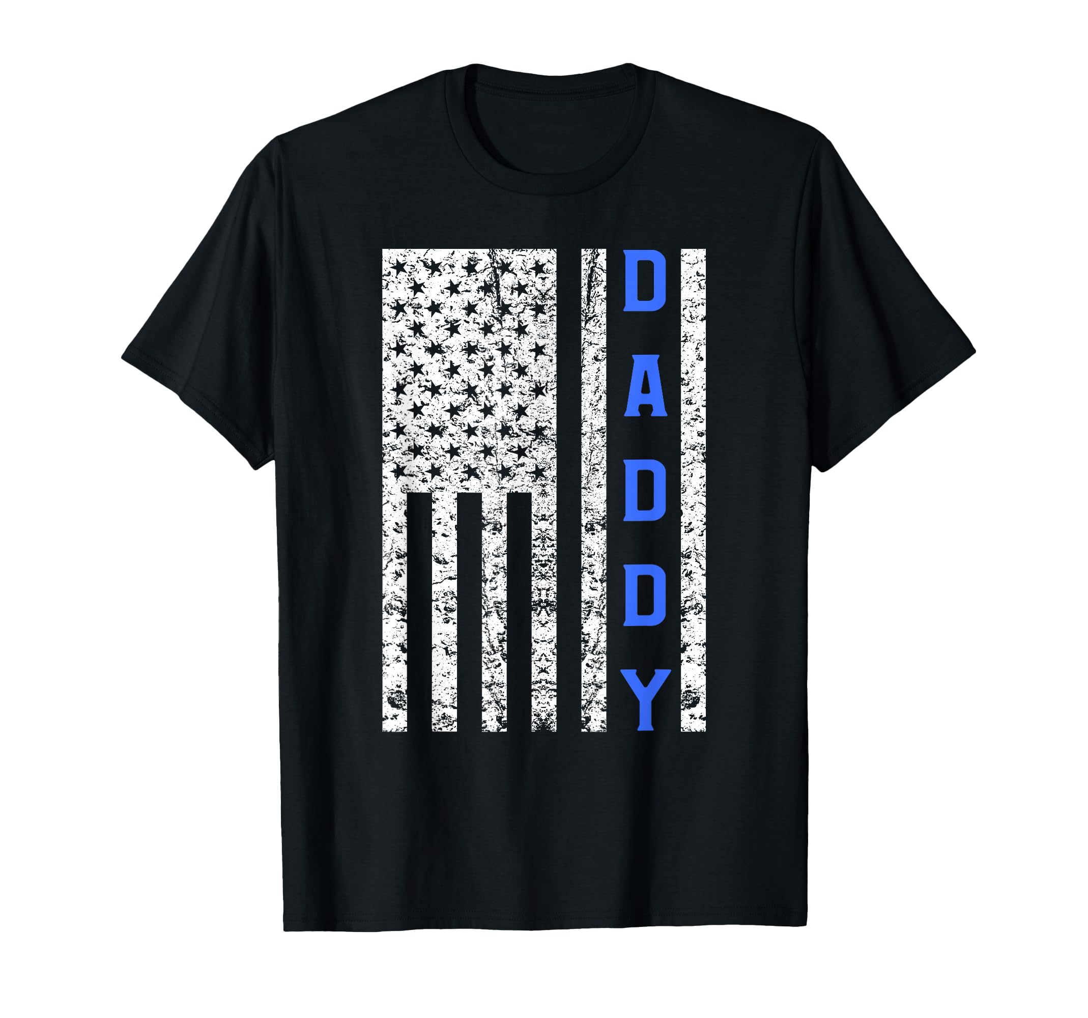 American Flag Police Dad Gift Cop T-Shirt - Unique Graphic Men Women - T-Shirt, Sweatshirt, Hoodie