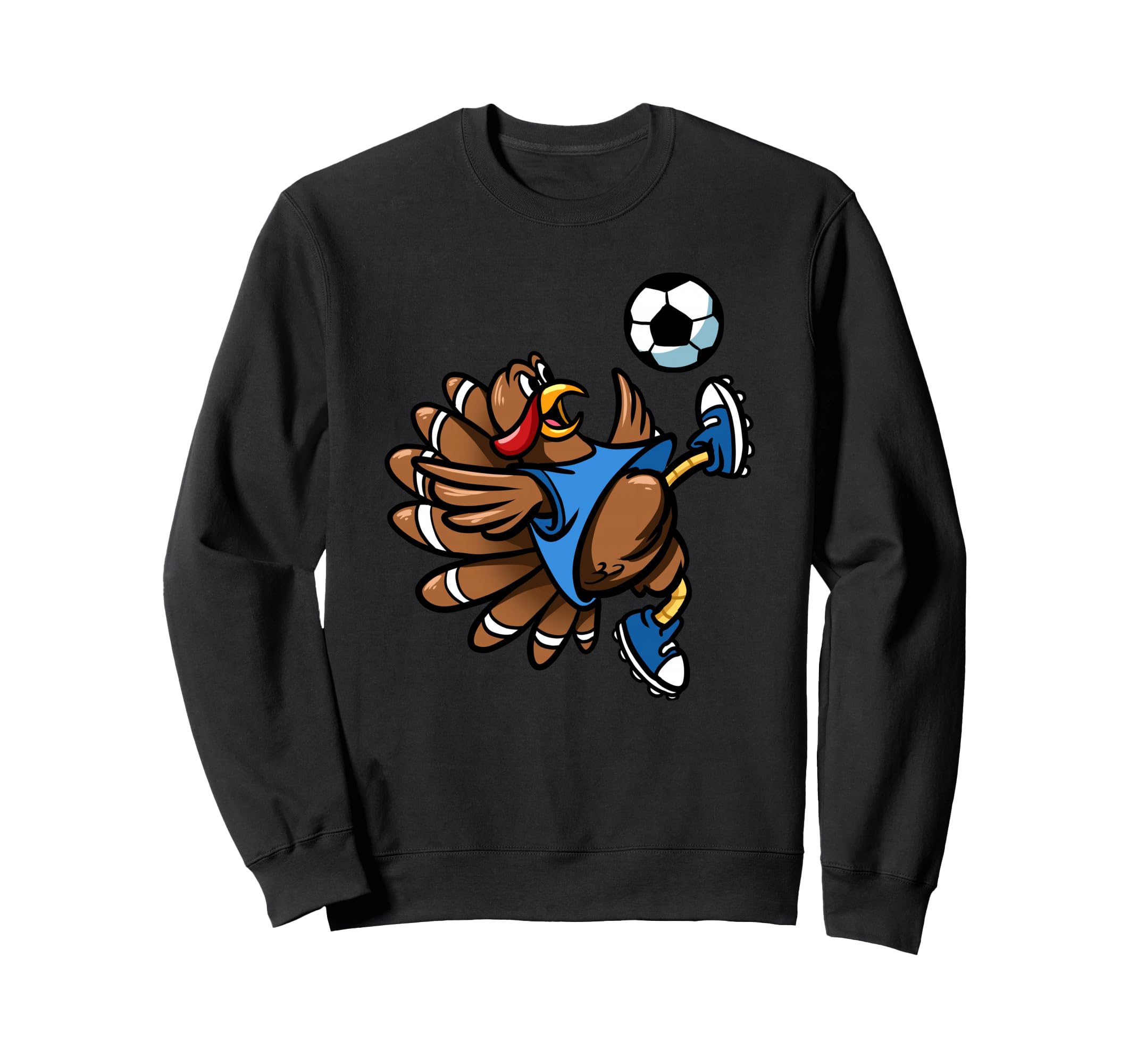 Bicycle Kick Turkey Thanksgiving Sweatshirt - Custom Art Print for Adults - T-Shirt, Sweatshirt, Hoodie