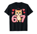 Kitty 67 Heart Cat Love T-Shirt - Fun Novelty Design for Adults - T-Shirt, Sweatshirt, Hoodie