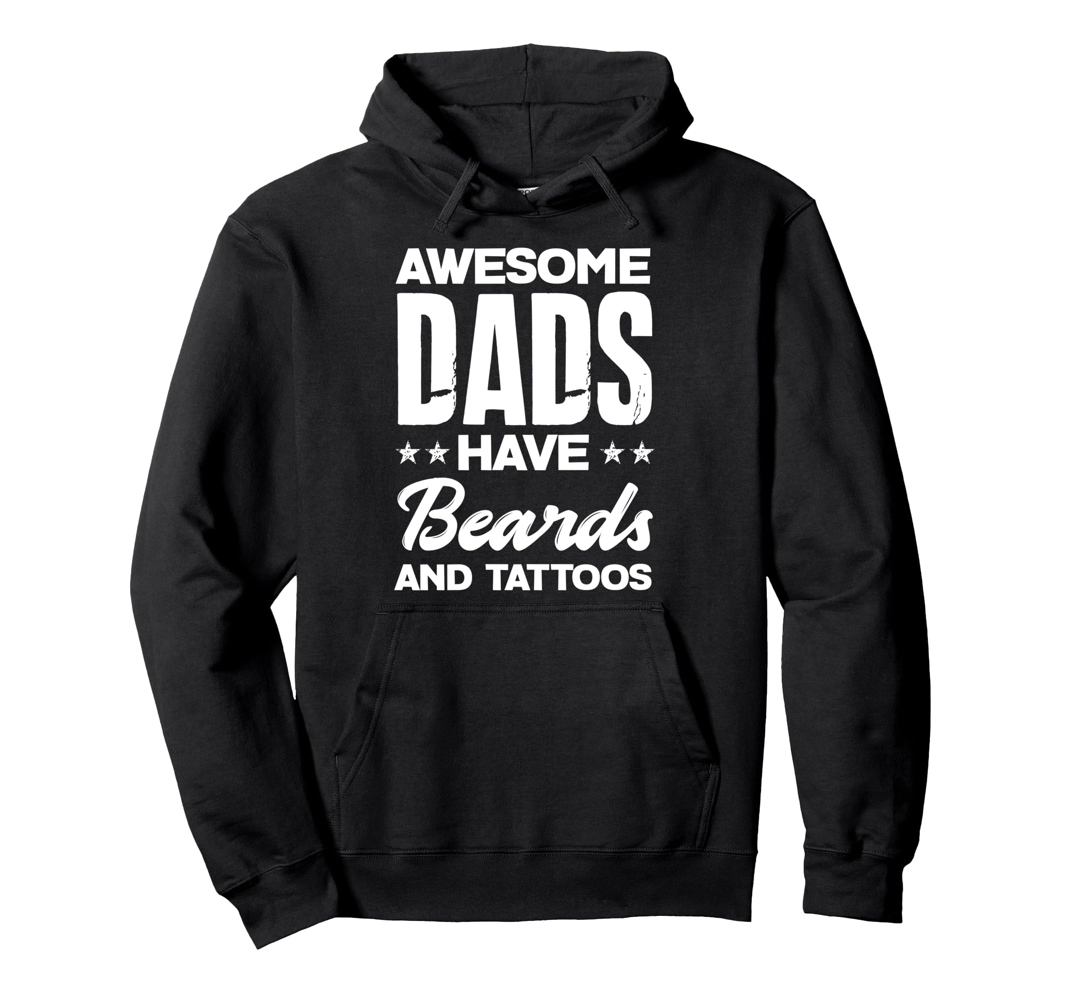 Awesome Dads Have Beards And Tattoos Hoodie - Custom Art Print for Adults - T-Shirt, Sweatshirt, Hoodie