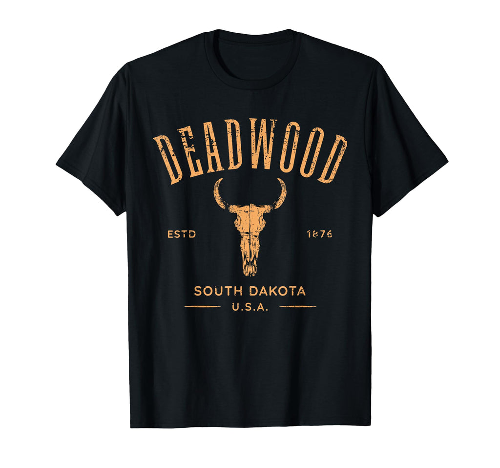 Deadwood South Dakota Usa Distressed T-Shirt - Minimalist Print for Adults - T-Shirt, Sweatshirt, Hoodie