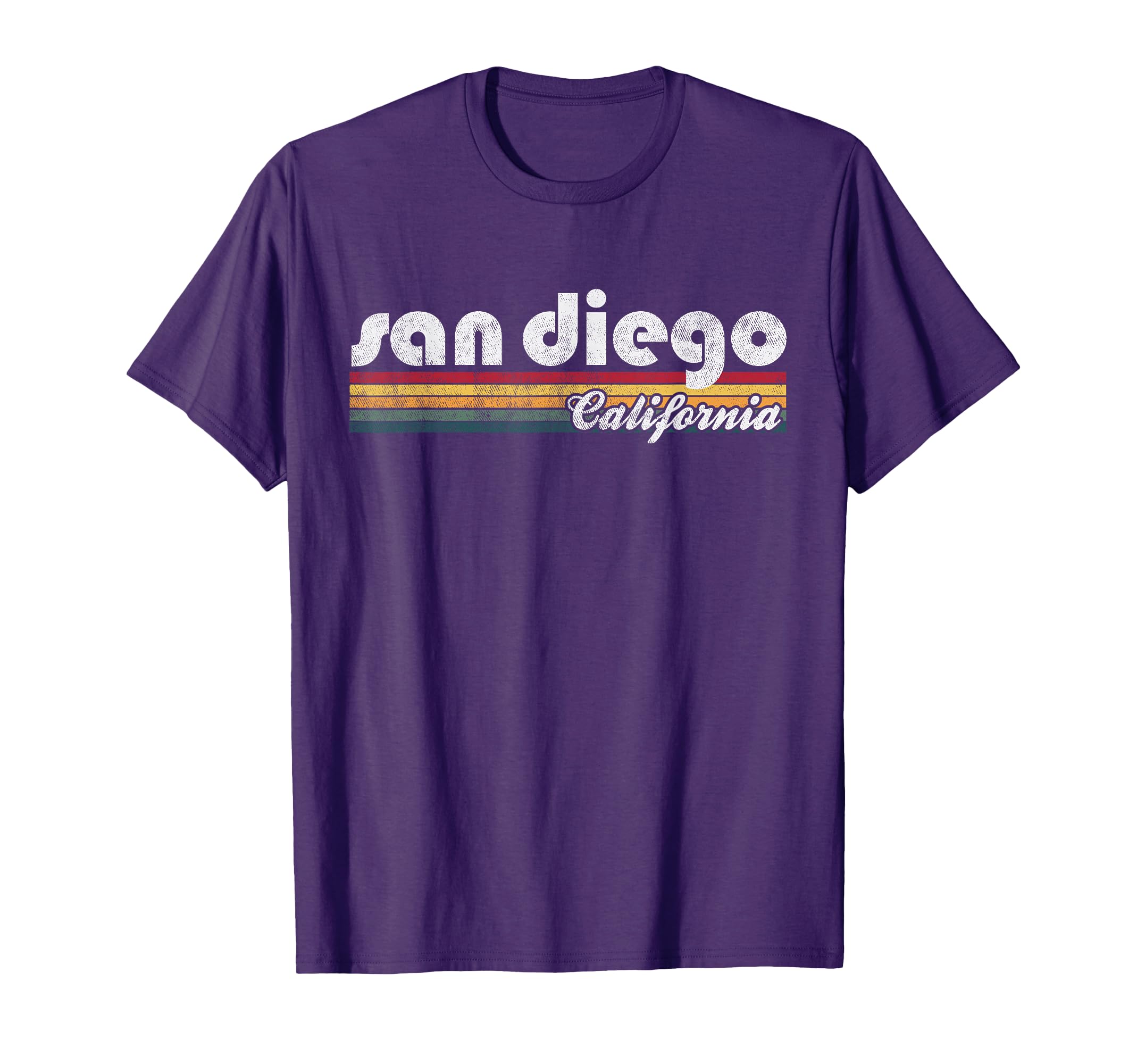 San Diego California 70S 80S T-Shirt - Unique Graphic Unisex - T-Shirt, Sweatshirt, Hoodie