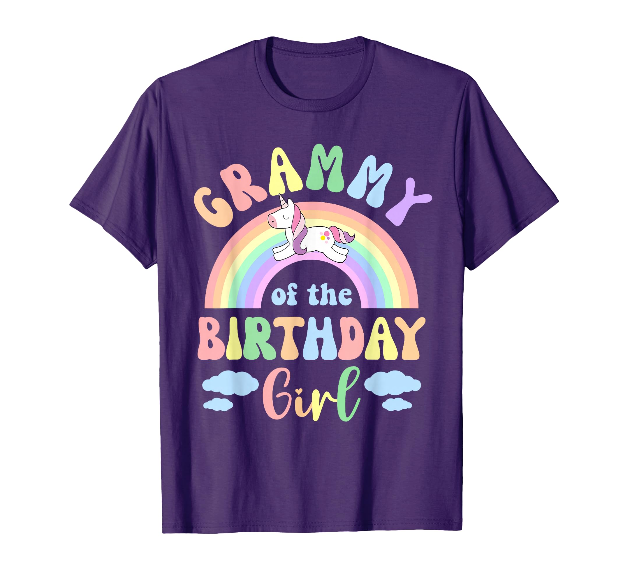 Grammy Birthday Rainbow Unicorn T-Shirt - Casual Everyday Wear for Adults - T-Shirt, Sweatshirt, Hoodie