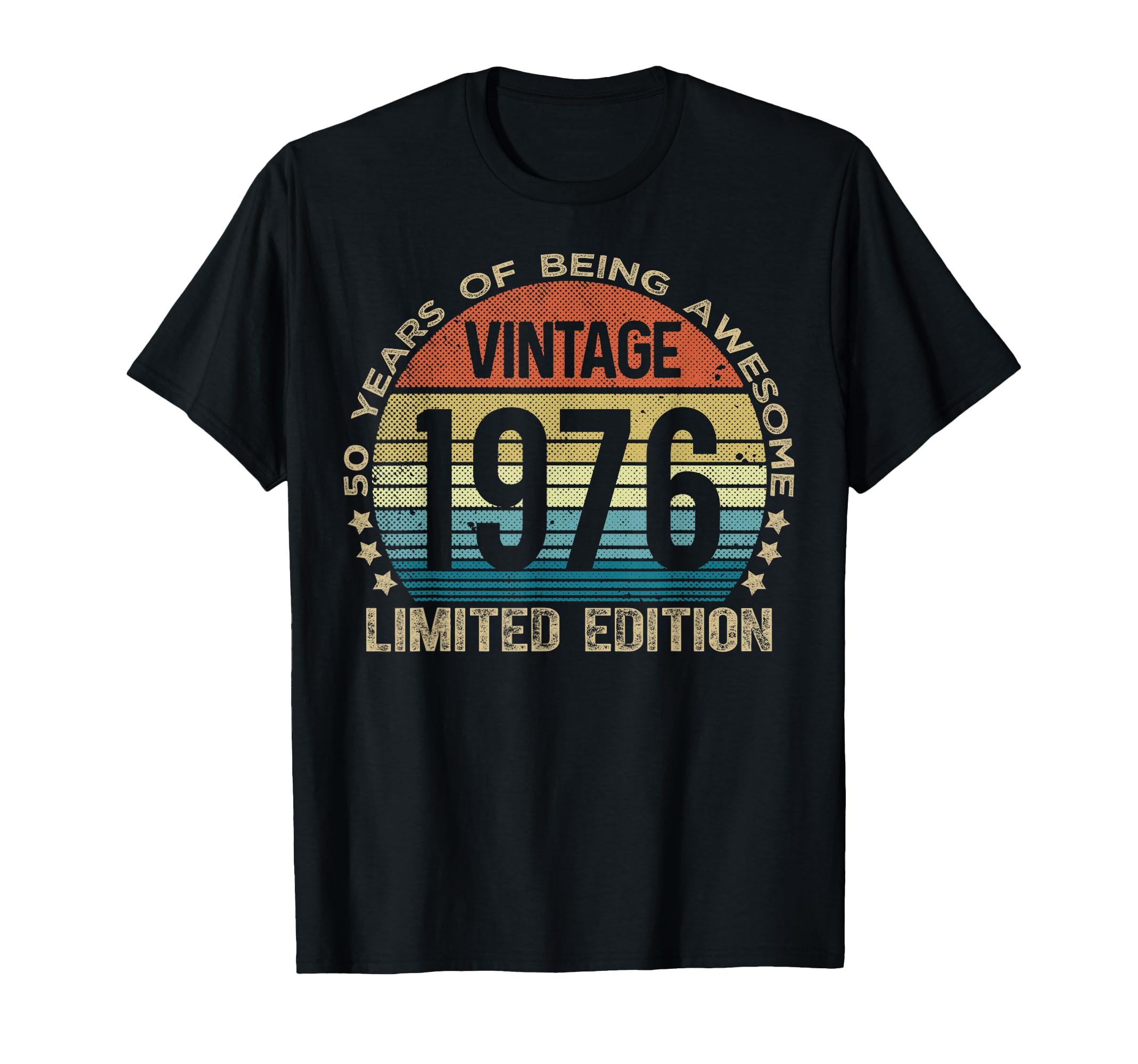50 Year Old Gifts 1976 50Th Birthday T-Shirt - Aesthetic Graphic for Adults - T-Shirt, Sweatshirt, Hoodie
