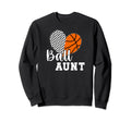 Ball Aunt Heart Soccer Sweatshirt - Casual Everyday Wear for Adults - T-Shirt, Sweatshirt, Hoodie